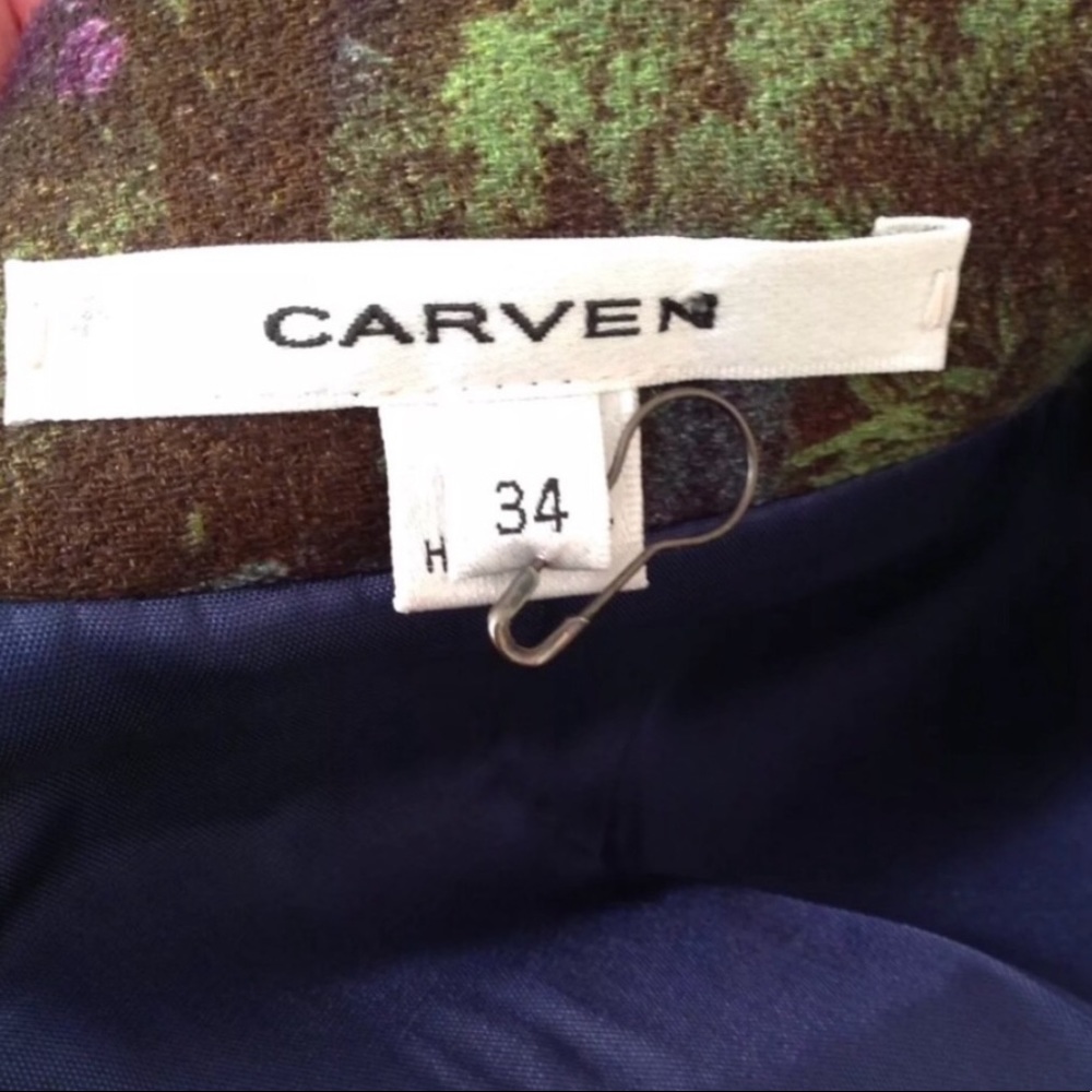 Carven Jacket Jungle Moto Tropical Havana Tree - Picture 5 of 8